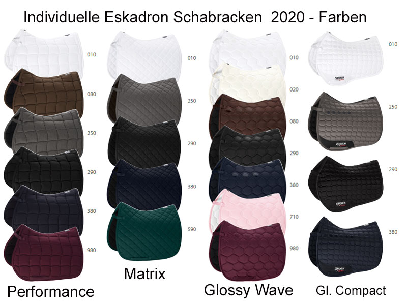 Eskadron schabracken Turnierkollektion 2020