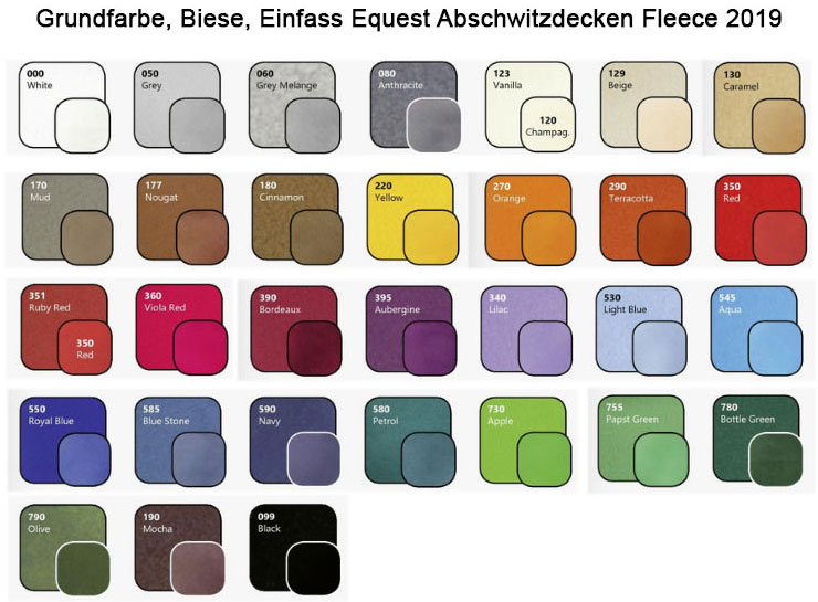 Equest Abschwitzdecken Grundfarben