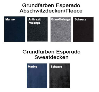 Grundfarben Esperado Abschwitzdecken - Create Your Own Collection